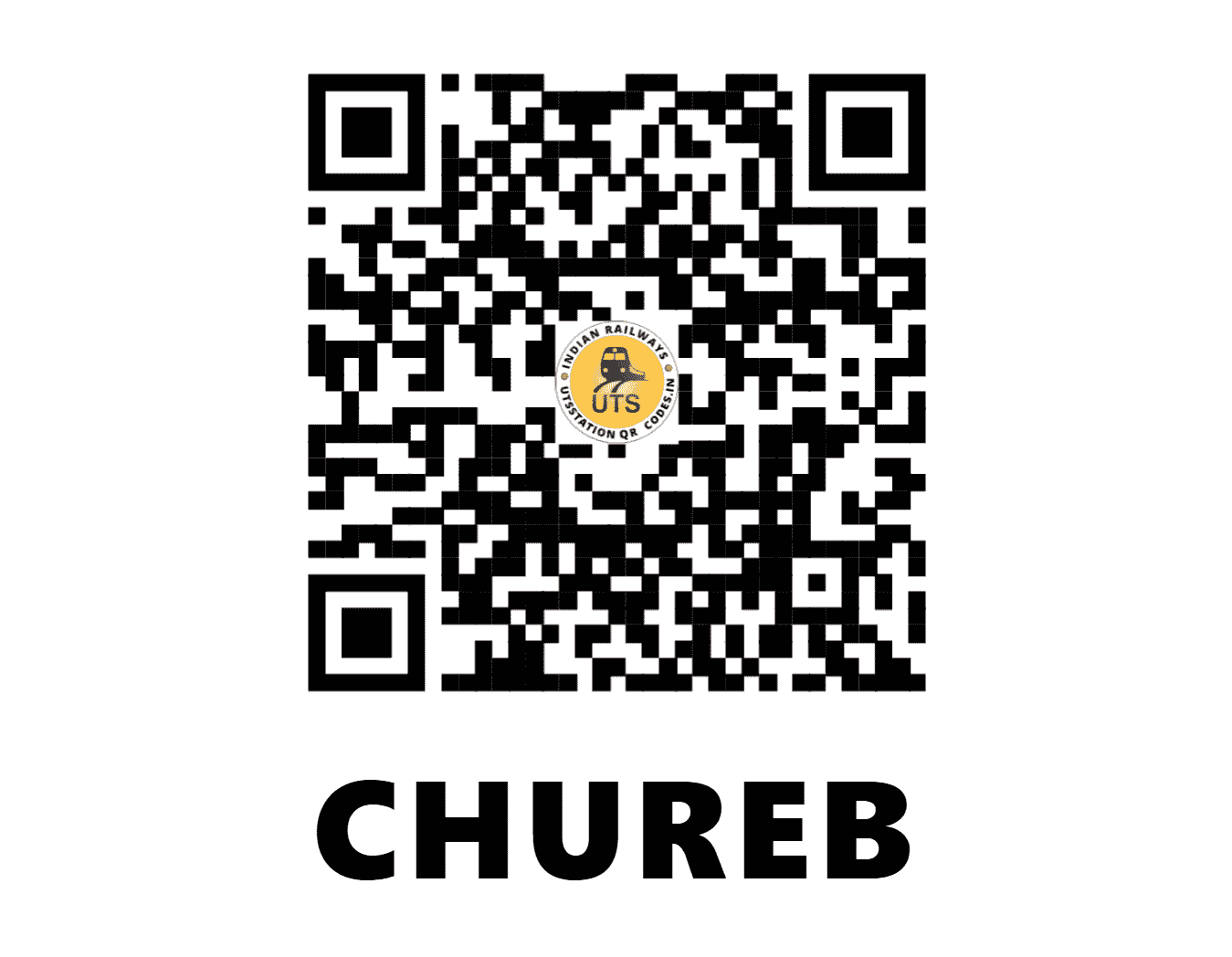 UTS QR Code for CHUREB - CRV (NE - UTTAR PRADESH)